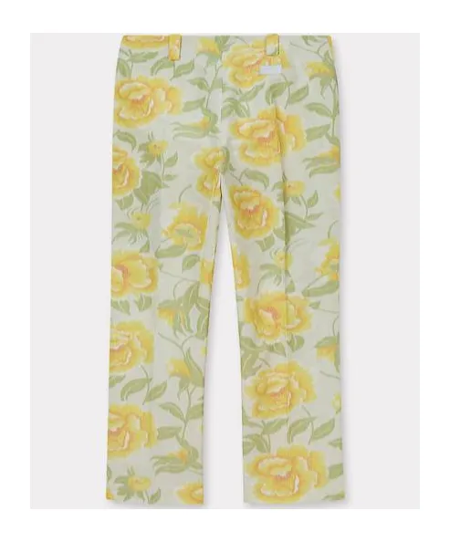 Kenzo Jacquard Peonies Cropped Pants