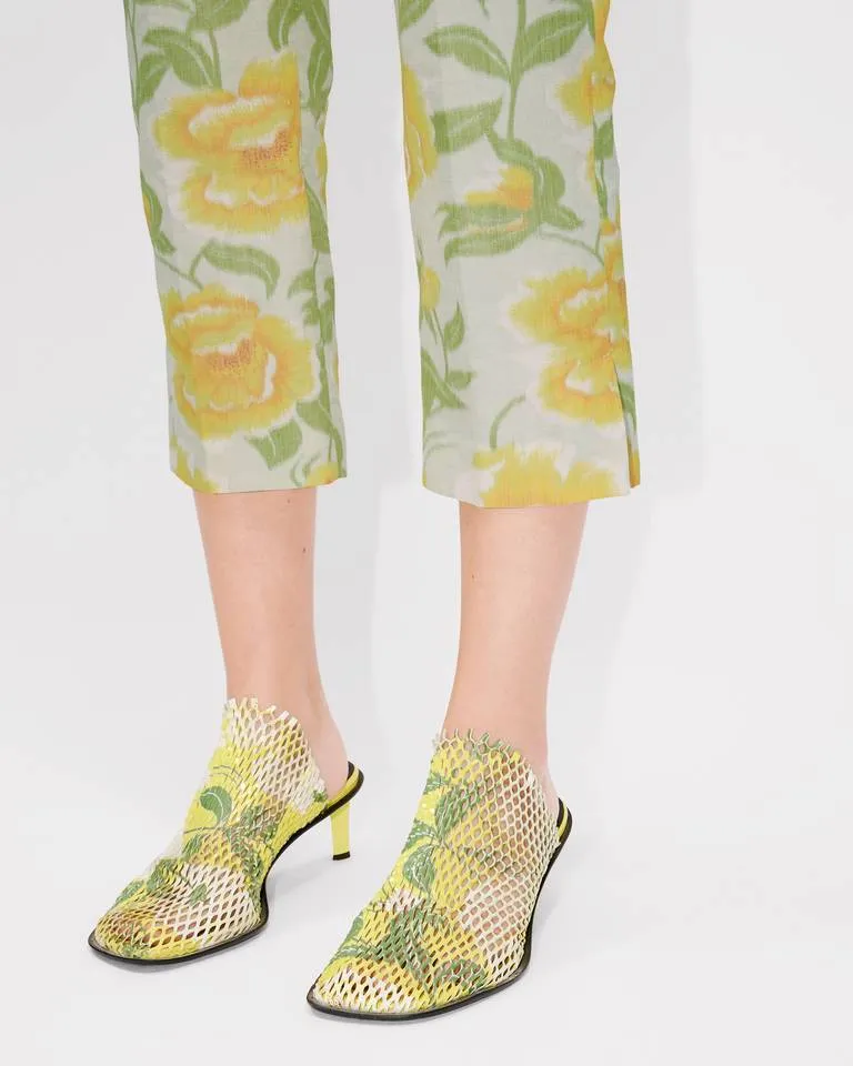 Kenzo Jacquard Peonies Cropped Pants