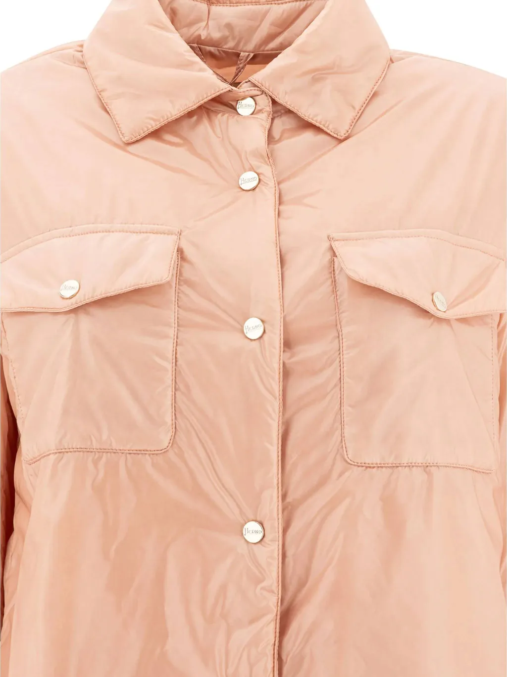 Herno Long Sleeved Press-Stud Down Jacket