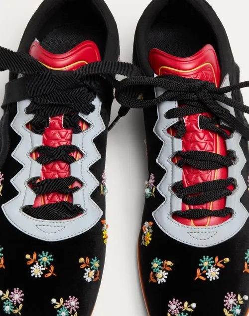 Valentino Chromathon Lace-Up Sneakers
