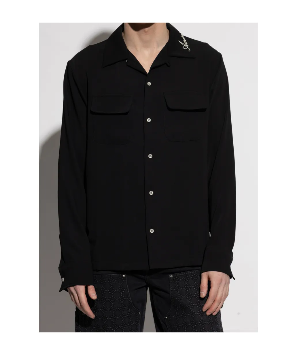 Logo-Embroidered Collar Shirt