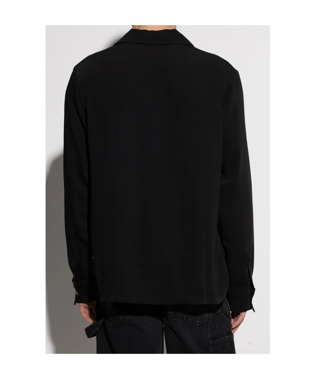 Logo-Embroidered Collar Shirt