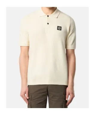 Stone Island Short-Sleeved Knitted Polo Shirt