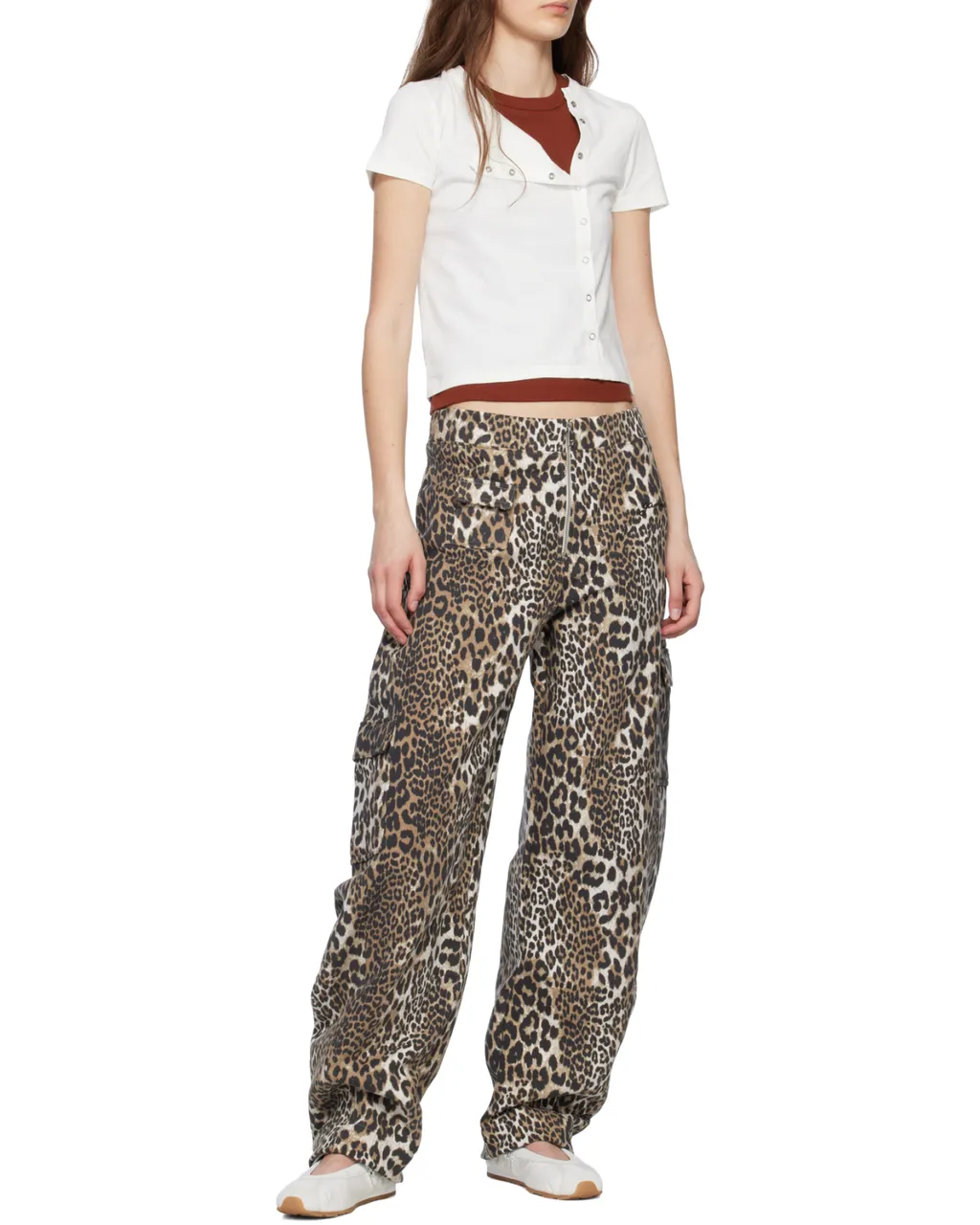 Ganni Relaxed Fit Cargo Pants