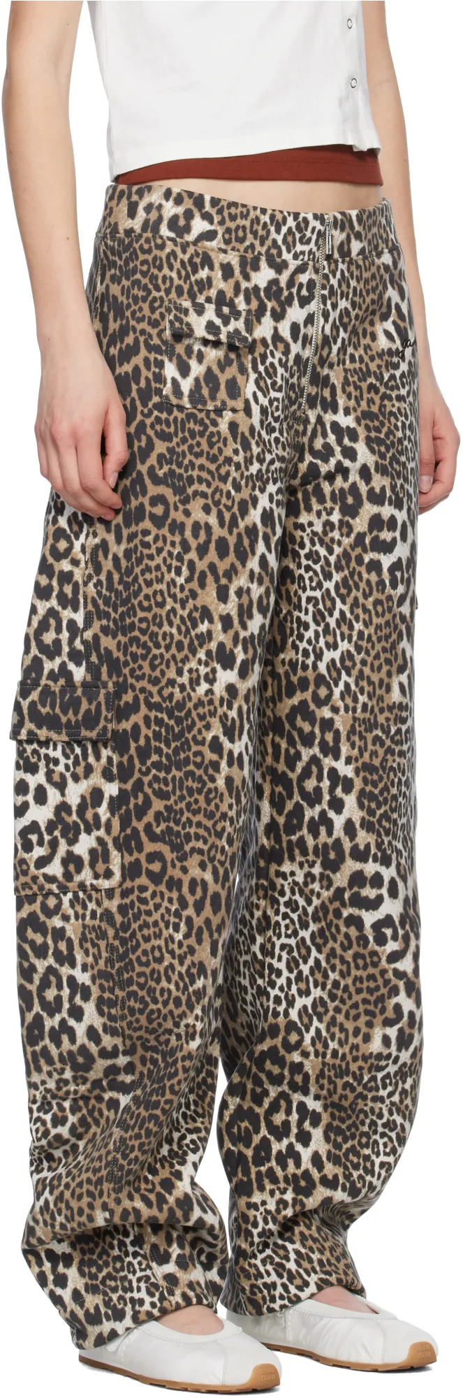 Ganni Relaxed Fit Cargo Pants