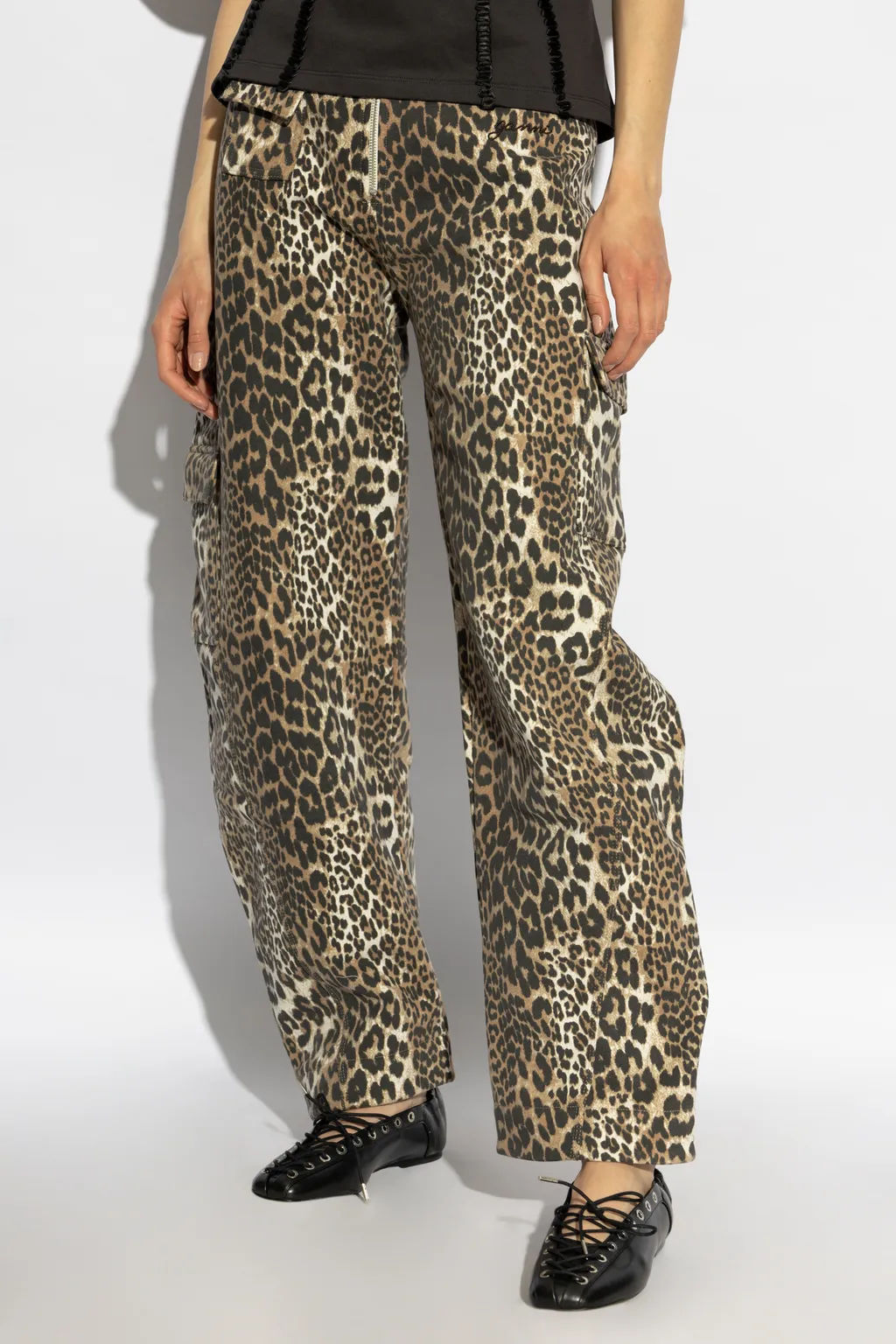 Ganni Relaxed Fit Cargo Pants