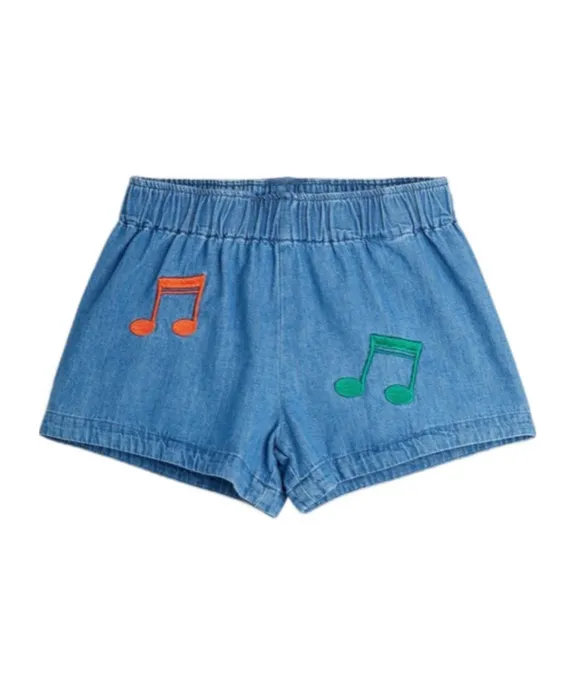 Mini Rodini Note Denim Shorts