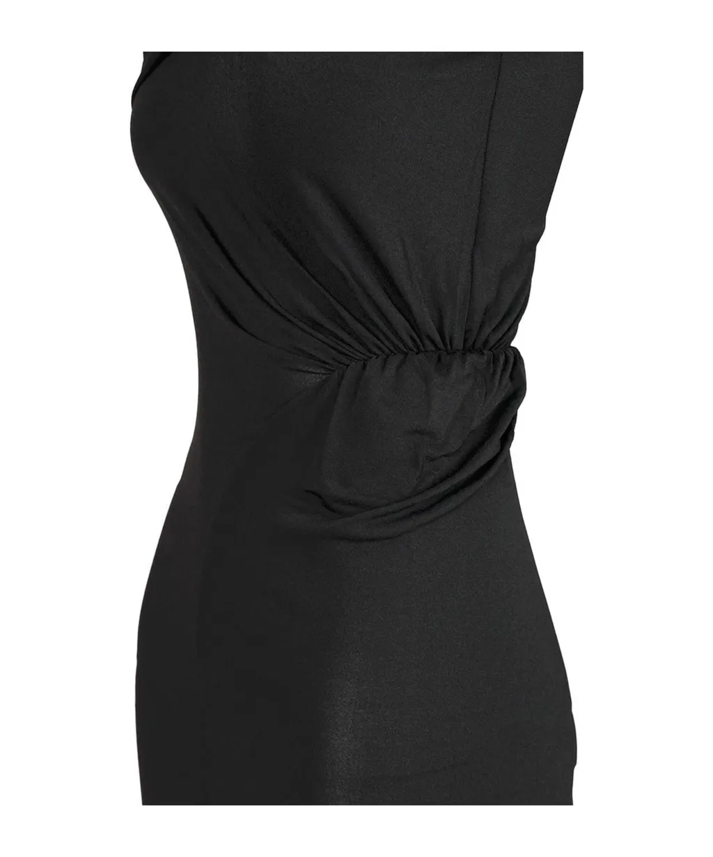Rick Owens Sahara Asymmetric Gathered Sleeveless Top