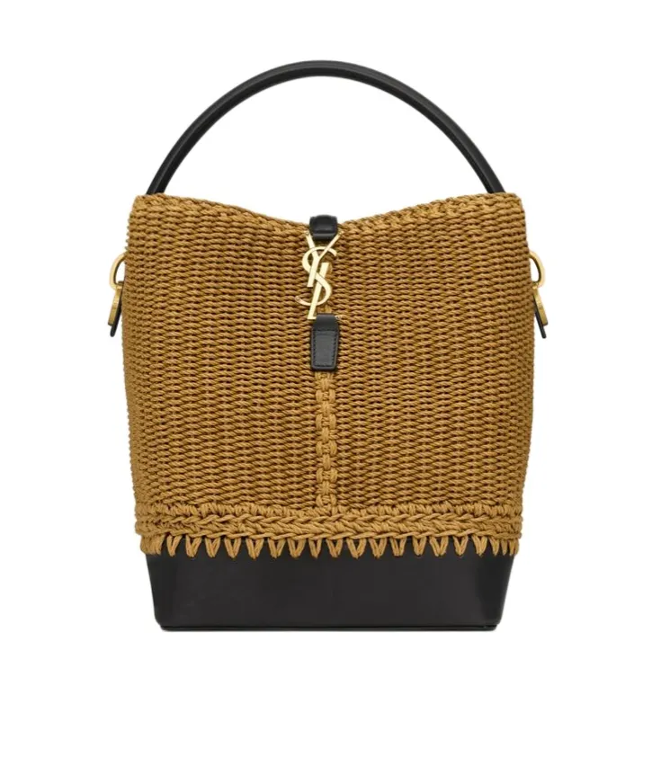 Saint Laurent Le 37 Logo Plaque Bucket Bag