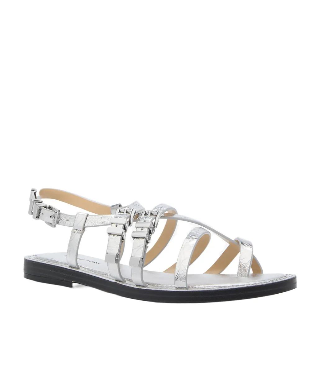 Michael Michael Kors Darrington Crackled Metallic Sandals