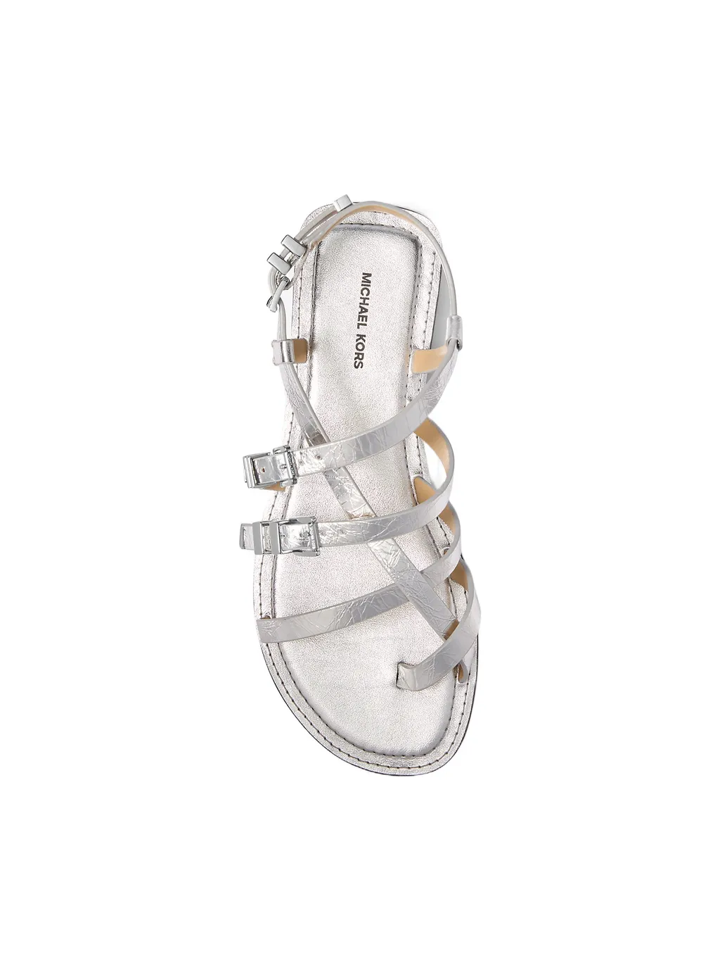 Michael Michael Kors Darrington Crackled Metallic Sandals