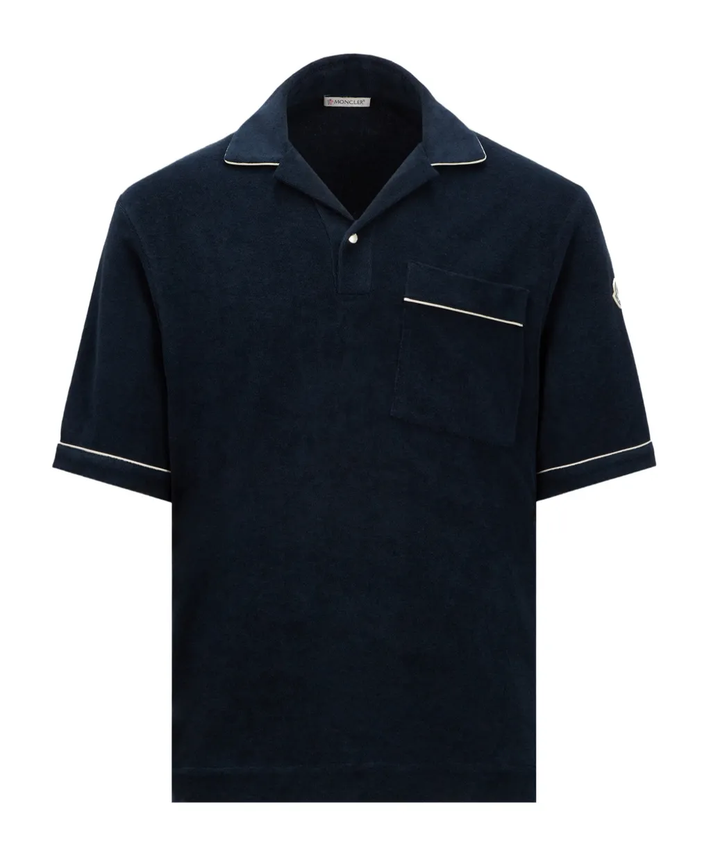 Moncler Toweling Short-Sleeve Shirt