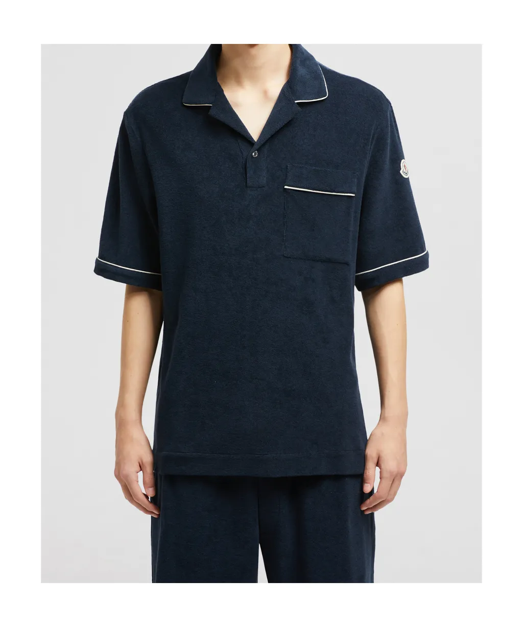 Moncler Toweling Short-Sleeve Shirt