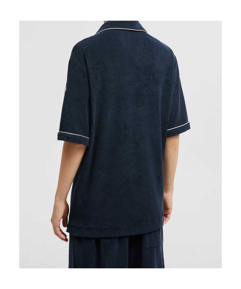Moncler Toweling Short-Sleeve Shirt