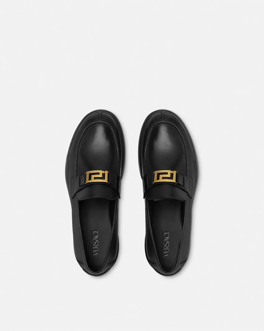 Versace Logo-Engraved Loafers
