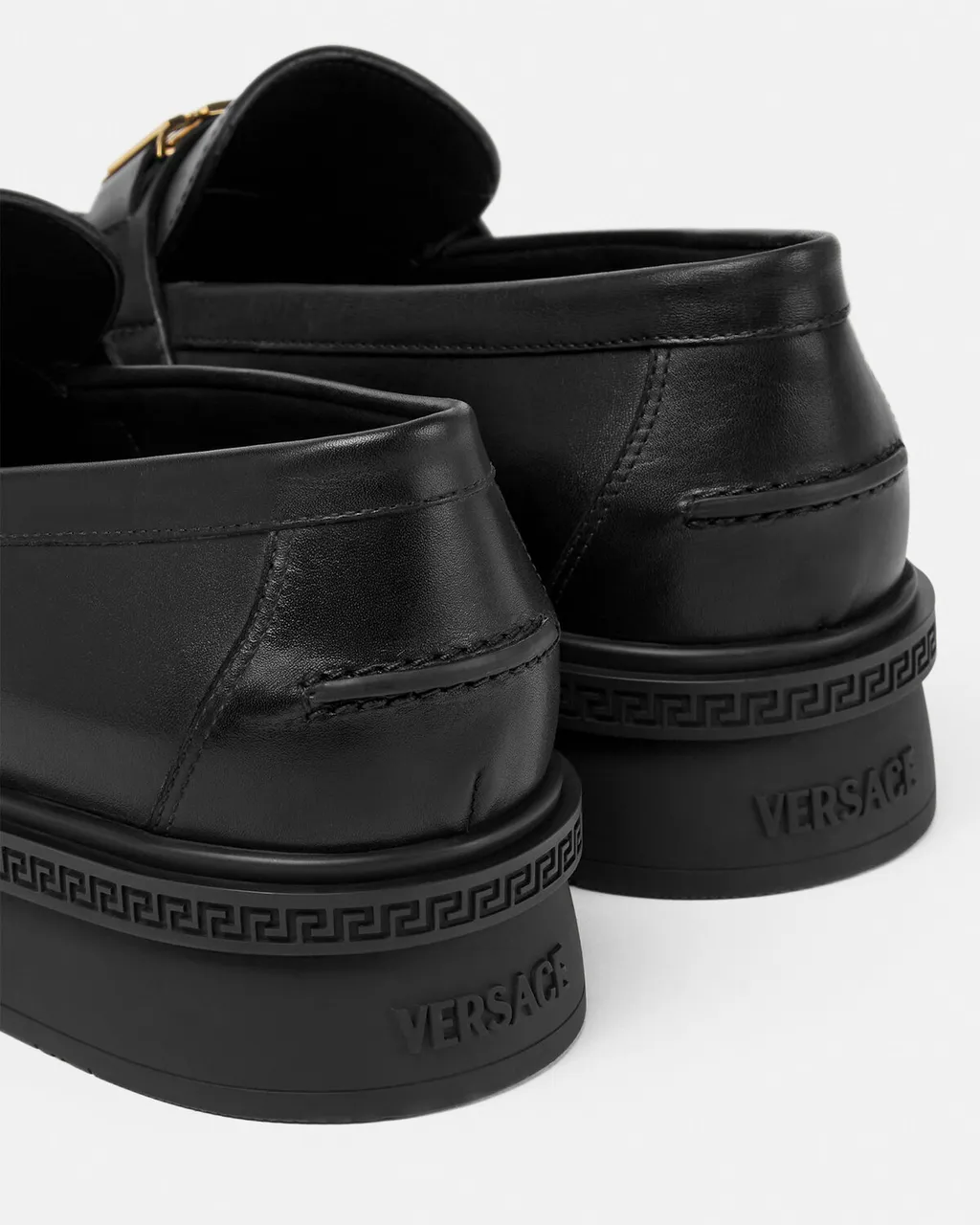 Versace Logo-Engraved Loafers