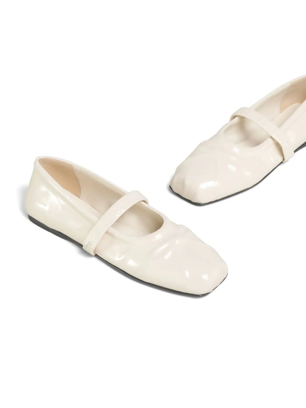 Marni Square-Toe Mary Jane Ballet Flats