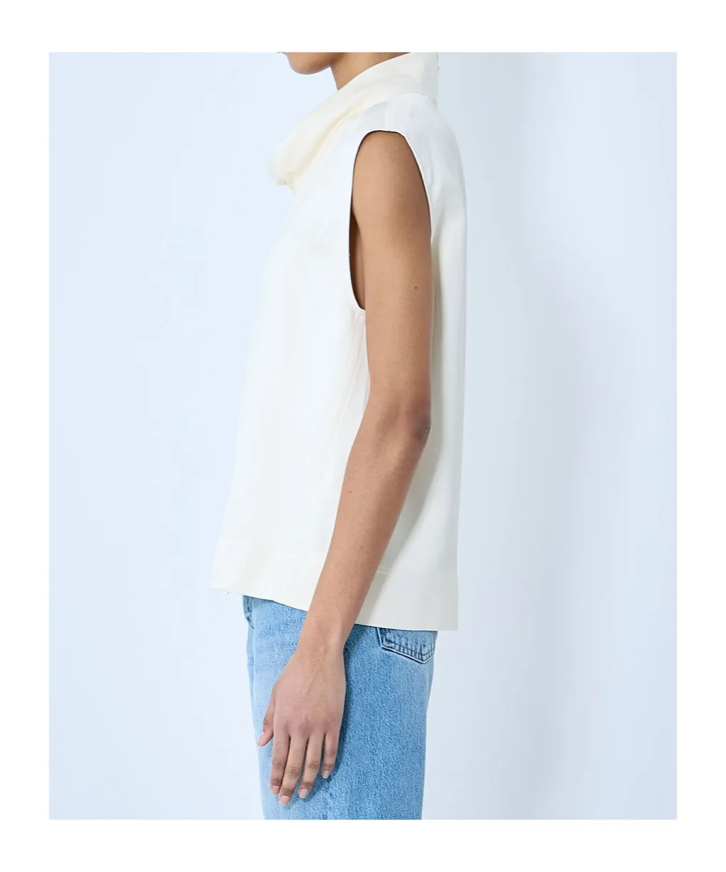 Totme High Neck Sleeveless Top