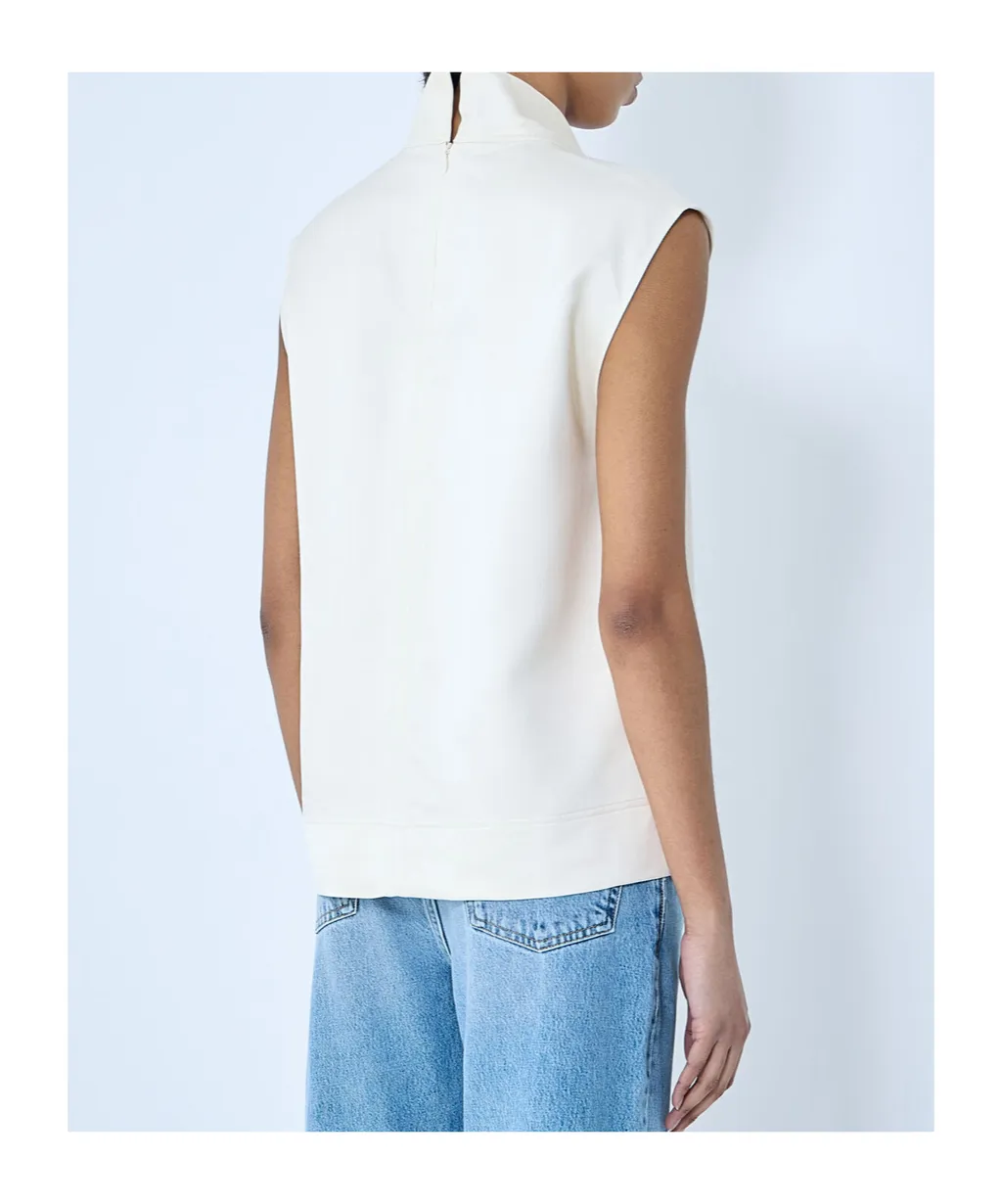 Totme High Neck Sleeveless Top