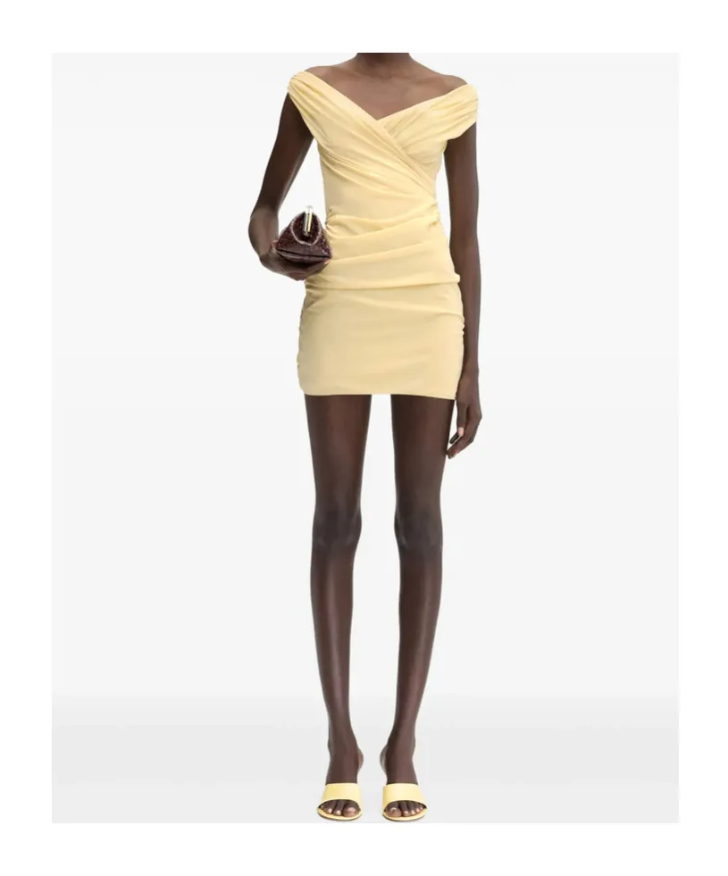 Jacquemus The Rita Ruched Mini Dress