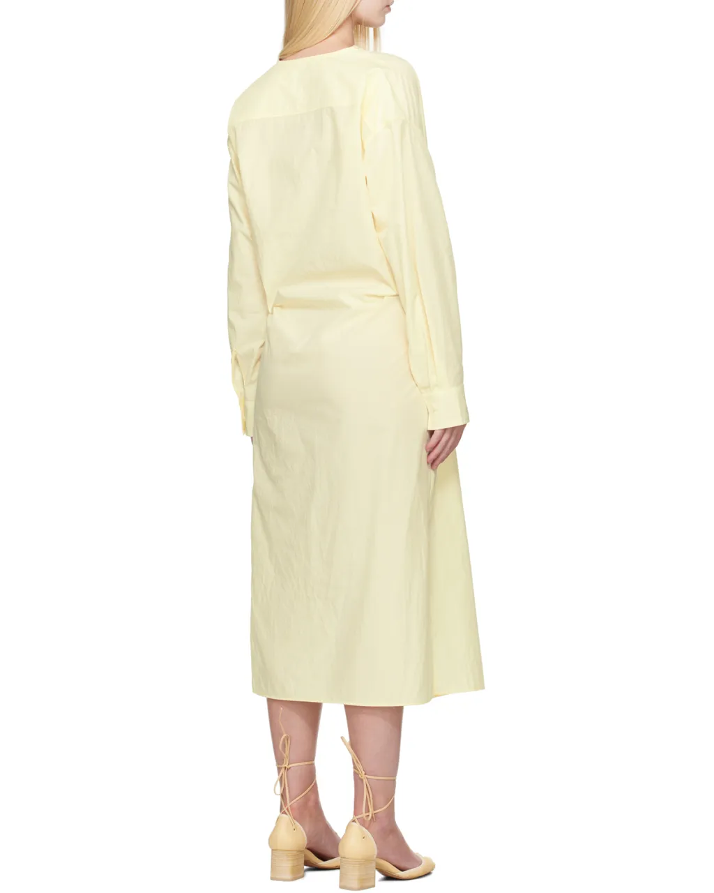 Soft-Collar Maxi Dress