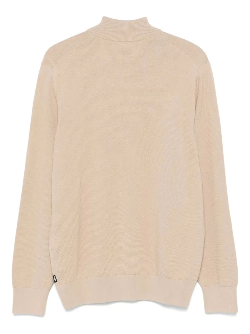 Zipped Cotton Sweater