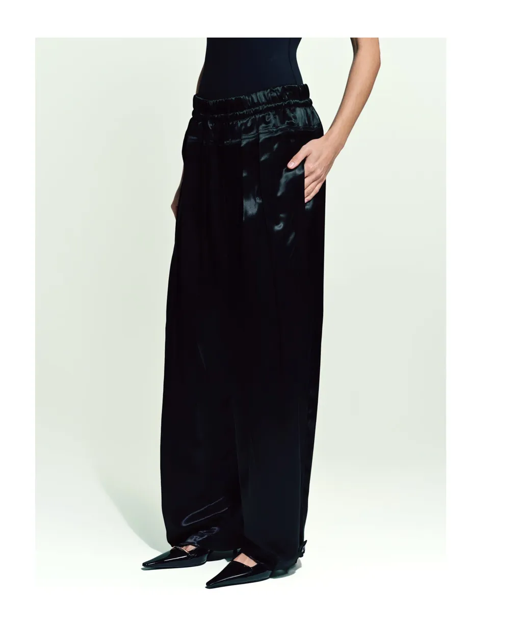 Satin Palazzo Pants