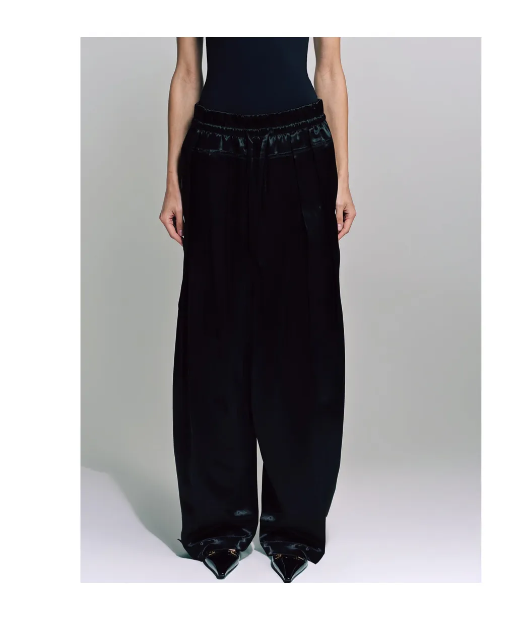 Satin Palazzo Pants