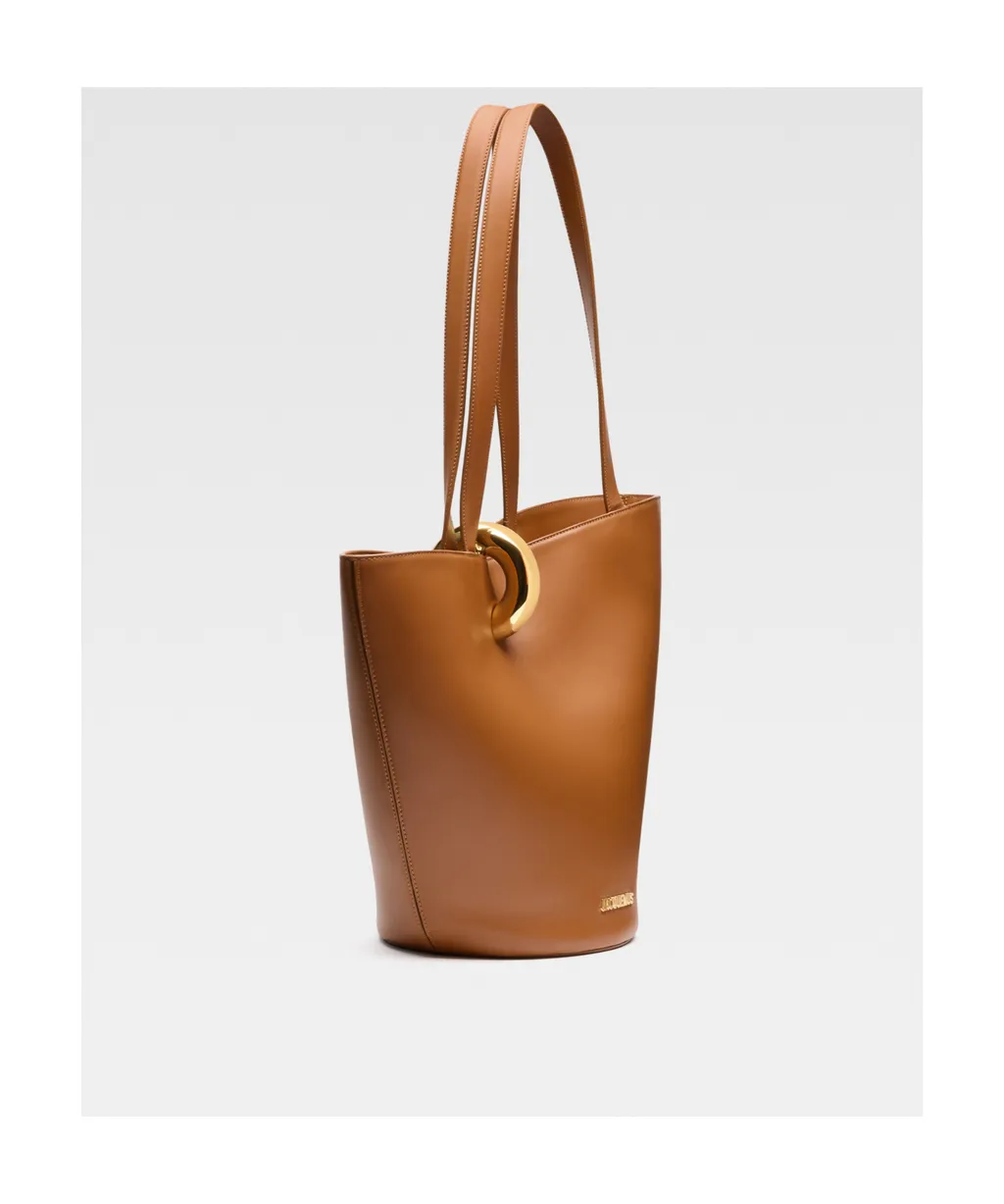 Jacquemus The Medium Bambola Medium Asymmetric Bucket Bag
