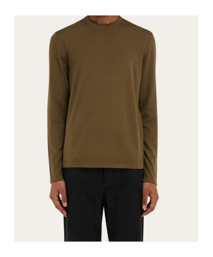 Ferragamo Embroidered Signature Light Sweater