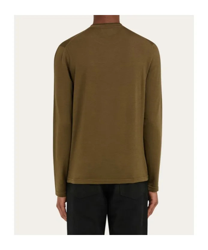 Ferragamo Embroidered Signature Light Sweater