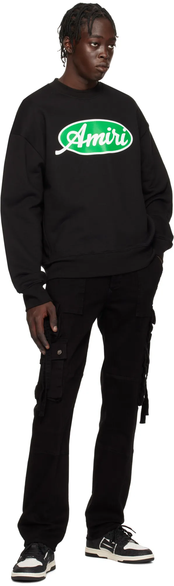 Black Oval Oversized Sweatshirt Amiri