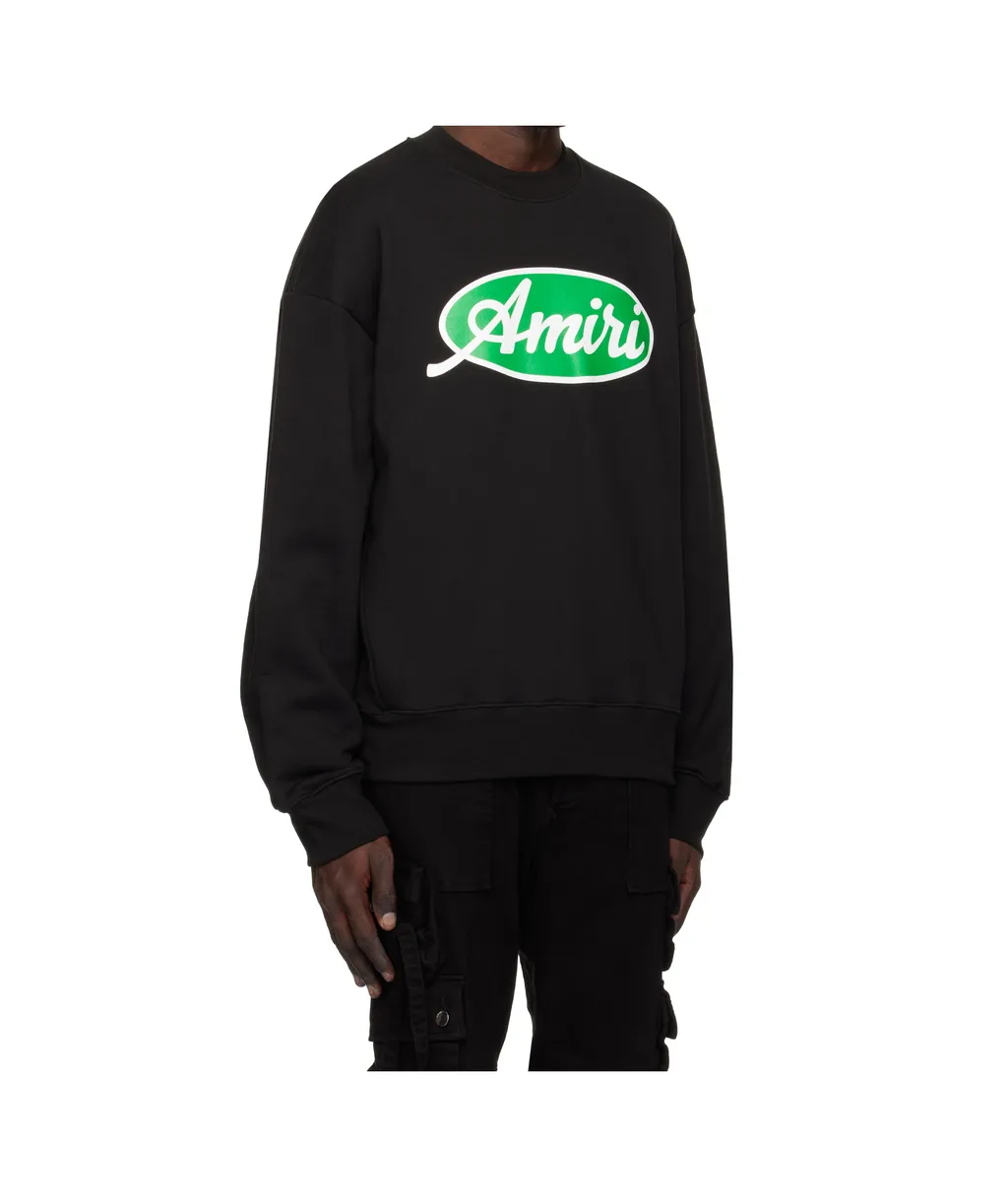 Black Oval Oversized Sweatshirt Amiri