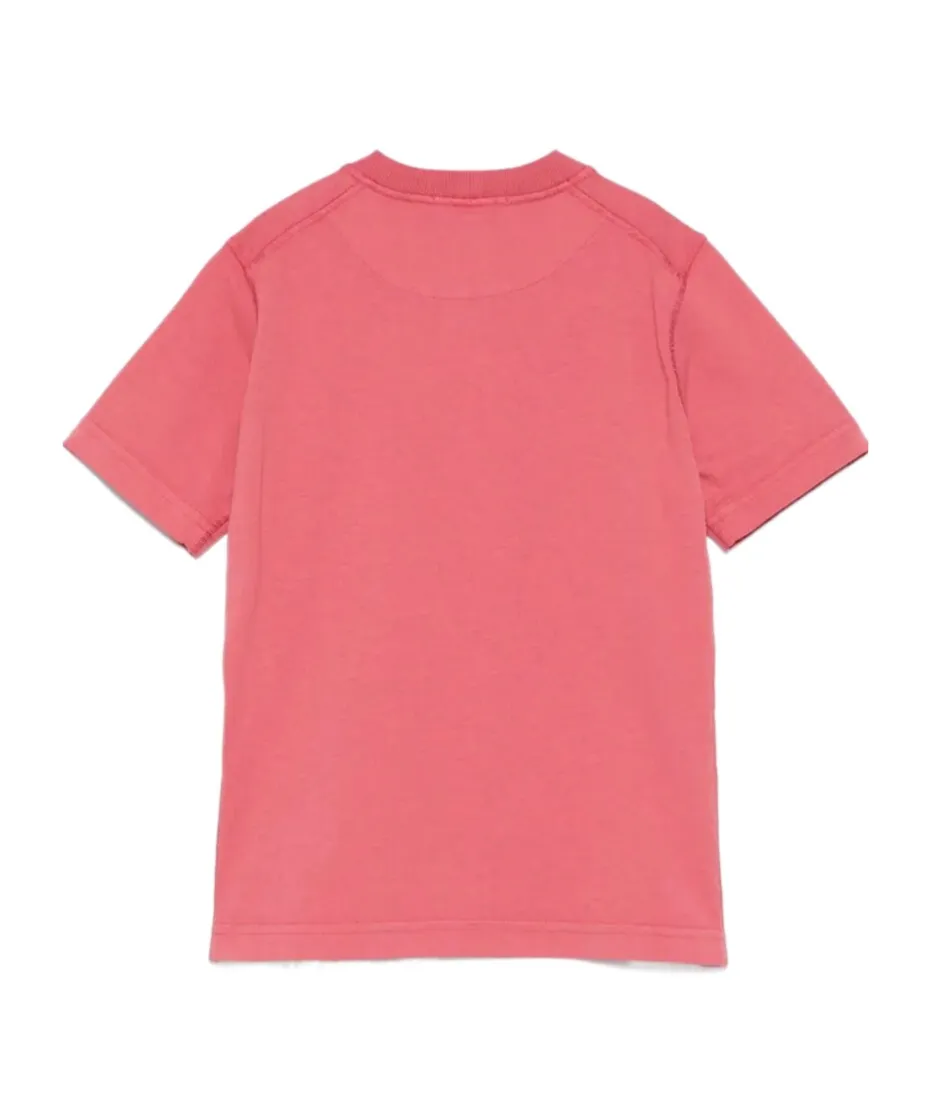 Stone Island Junior Logo Embroidered Crewneck T-Shirt
