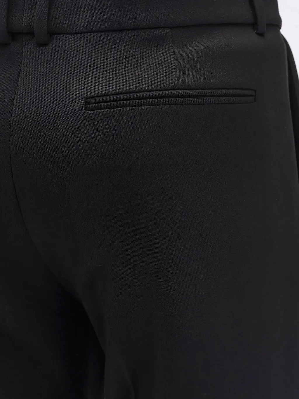 Saint Laurent Pleat Detailed Straight Leg Trousers