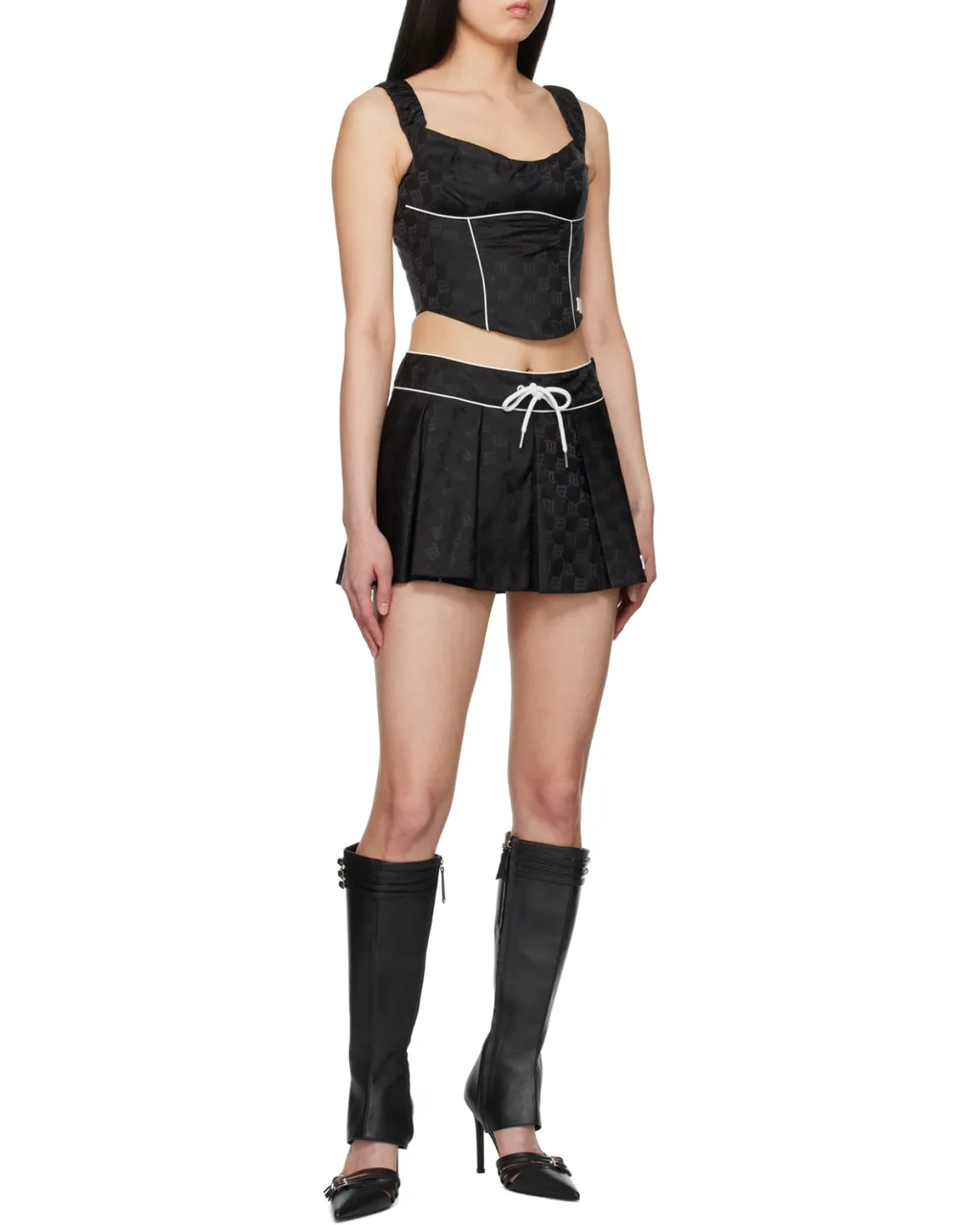 Misbhv Monogram Mini Skirt
