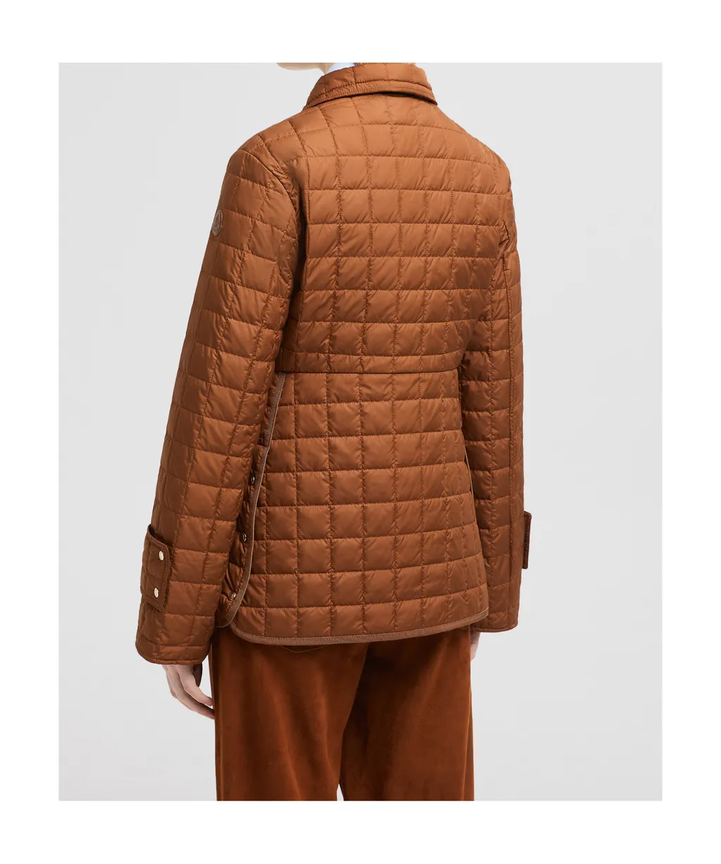 Epinal Square-Quilted Down Shirt Jacket