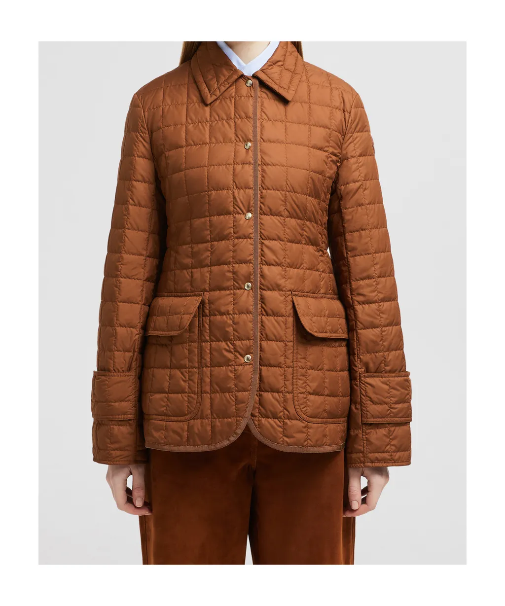 Epinal Square-Quilted Down Shirt Jacket