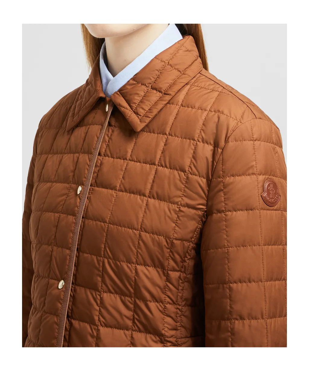 Epinal Square-Quilted Down Shirt Jacket