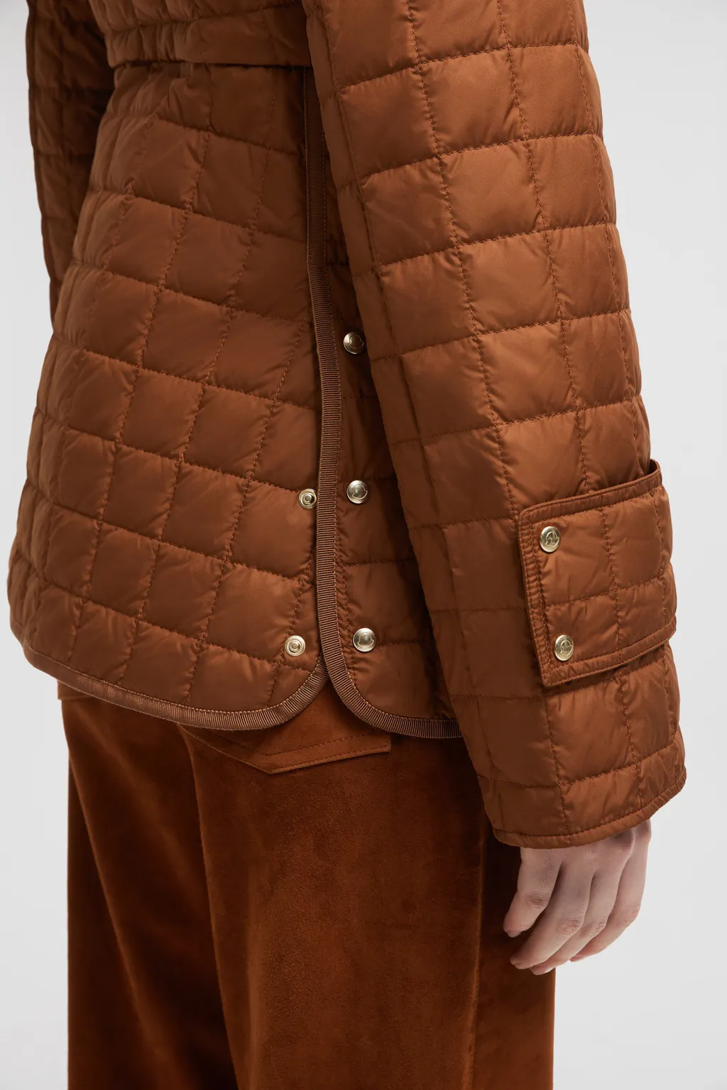 Epinal Square-Quilted Down Shirt Jacket