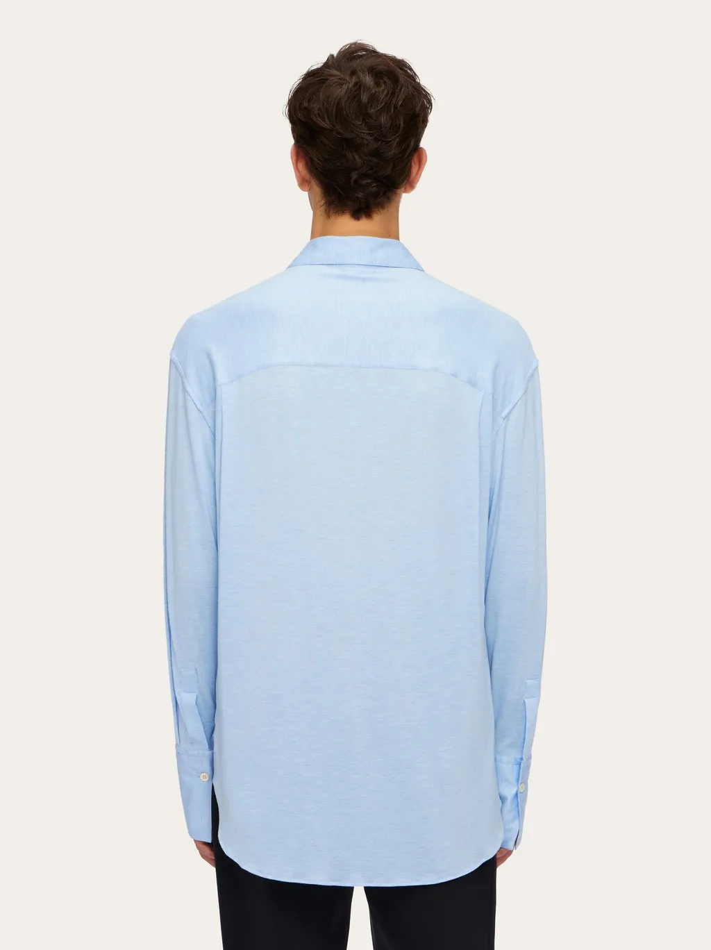 Ferragamo Logo-Embroidery Long Sleeved Shirt
