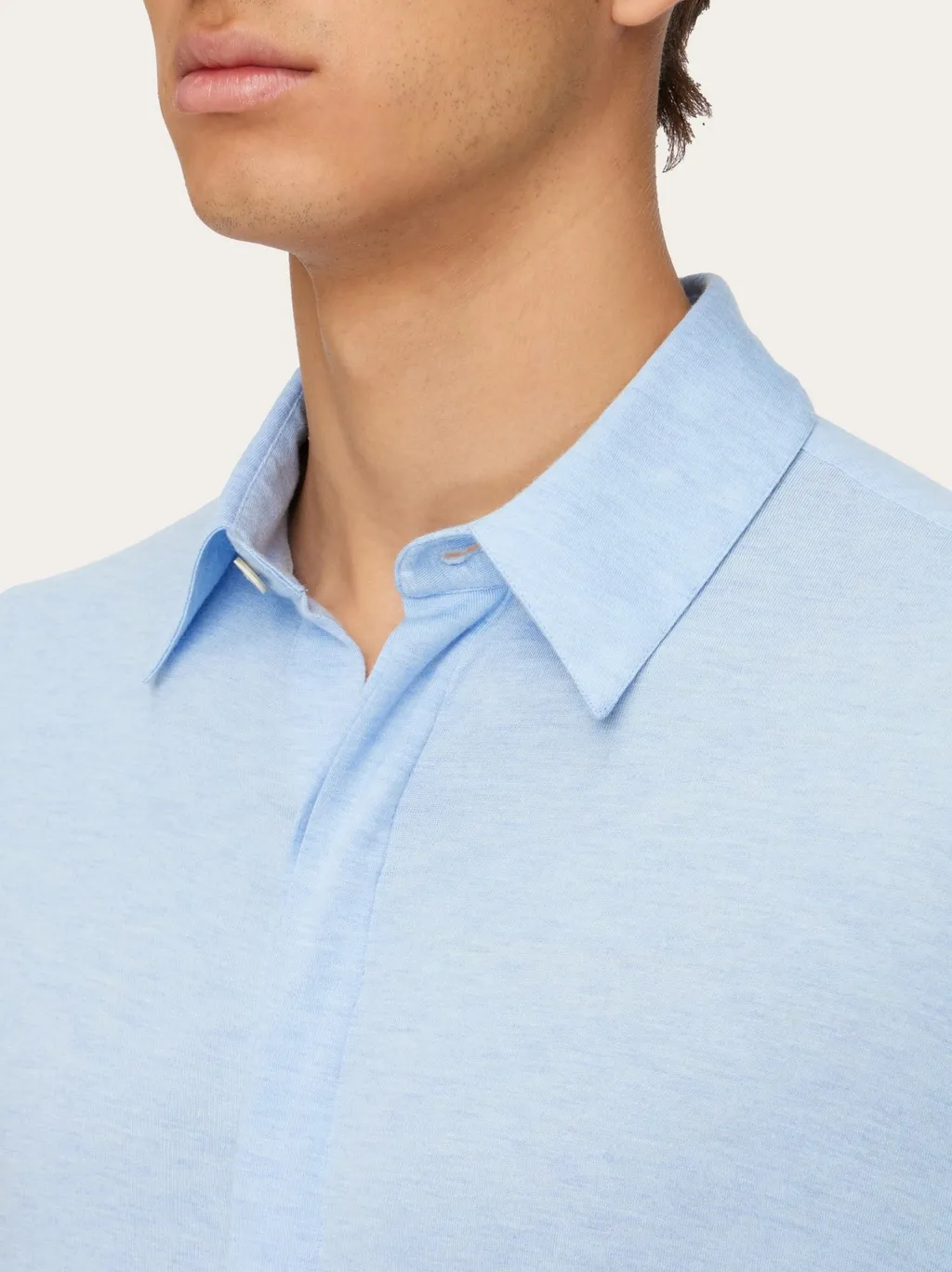 Ferragamo Logo-Embroidery Long Sleeved Shirt