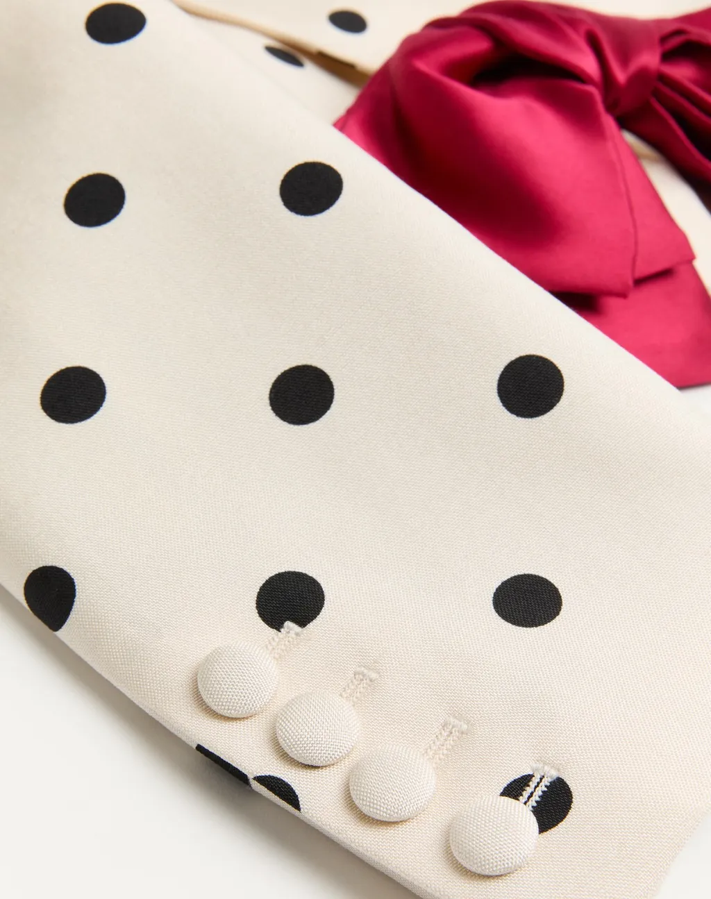 Valentino Shantung Polka Dot Printed Blazer