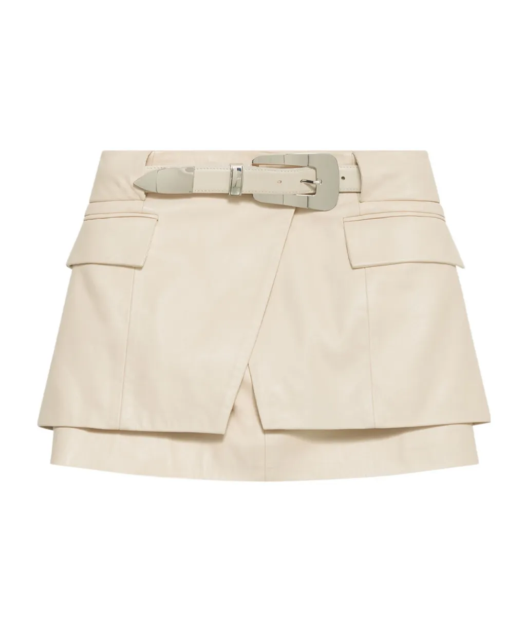 Iro Asymmetrical Belted Mini Skirt