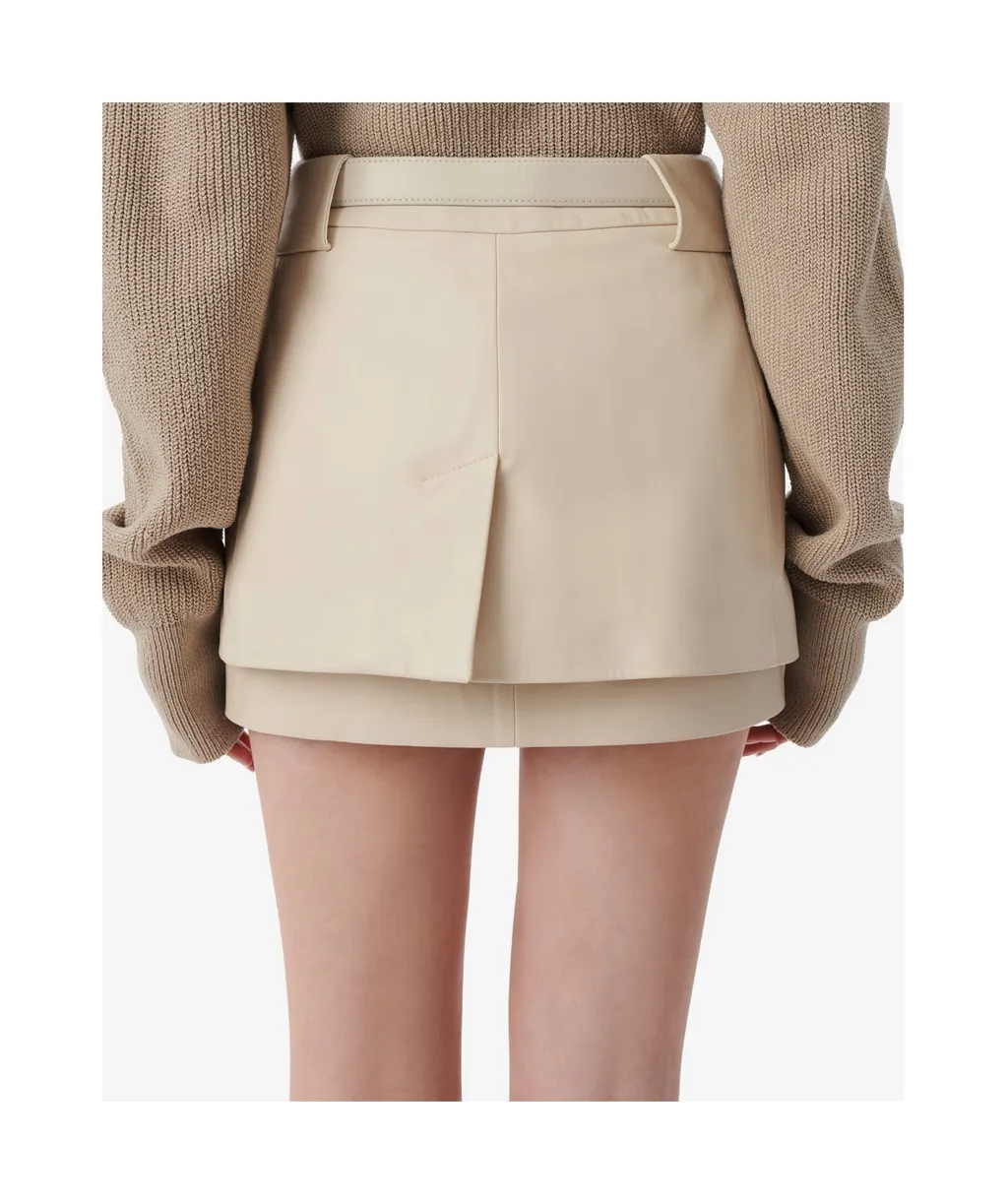 Iro Asymmetrical Belted Mini Skirt