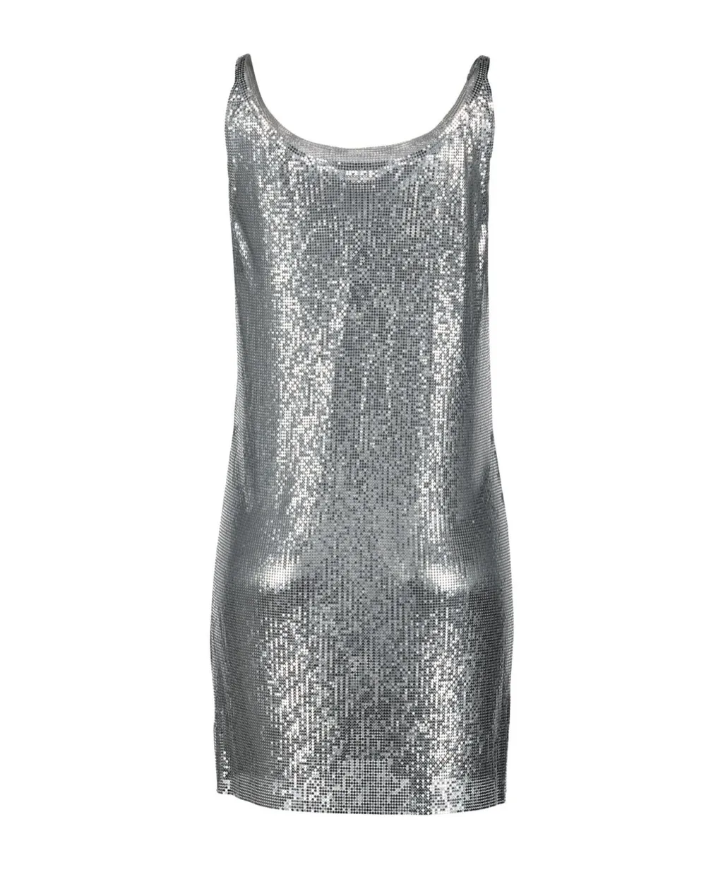 Paco Rabanne Mesh Metallic Tank Top