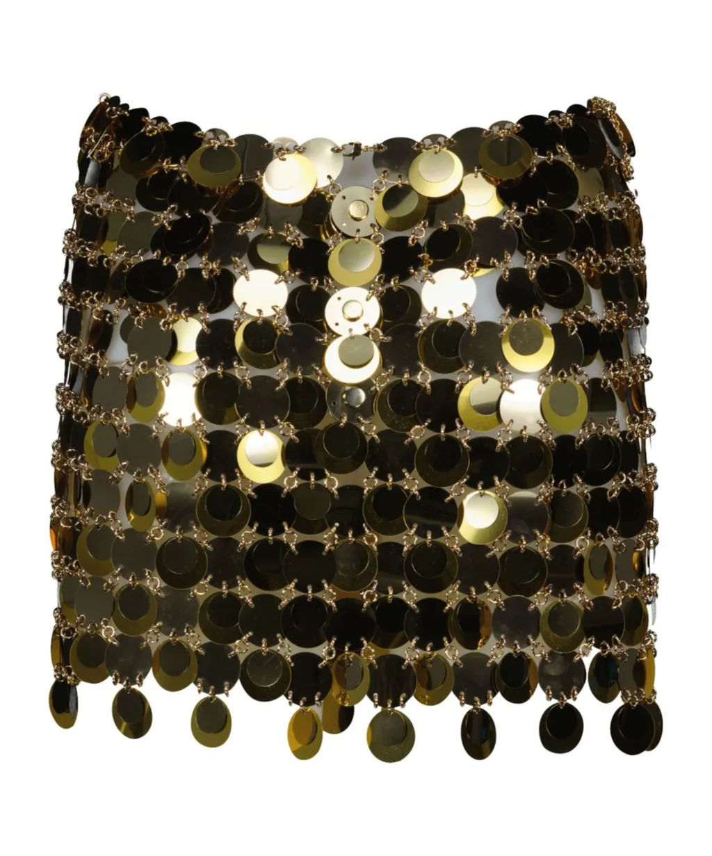 Paco Rabanne Sparkle Discs Embellished Skirt