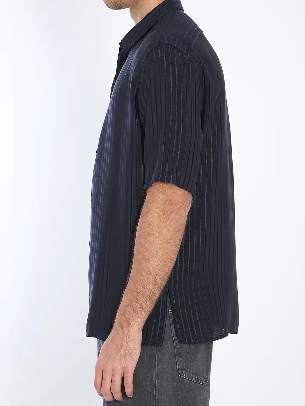 Saint Laurent Striped Button-Up Shirt