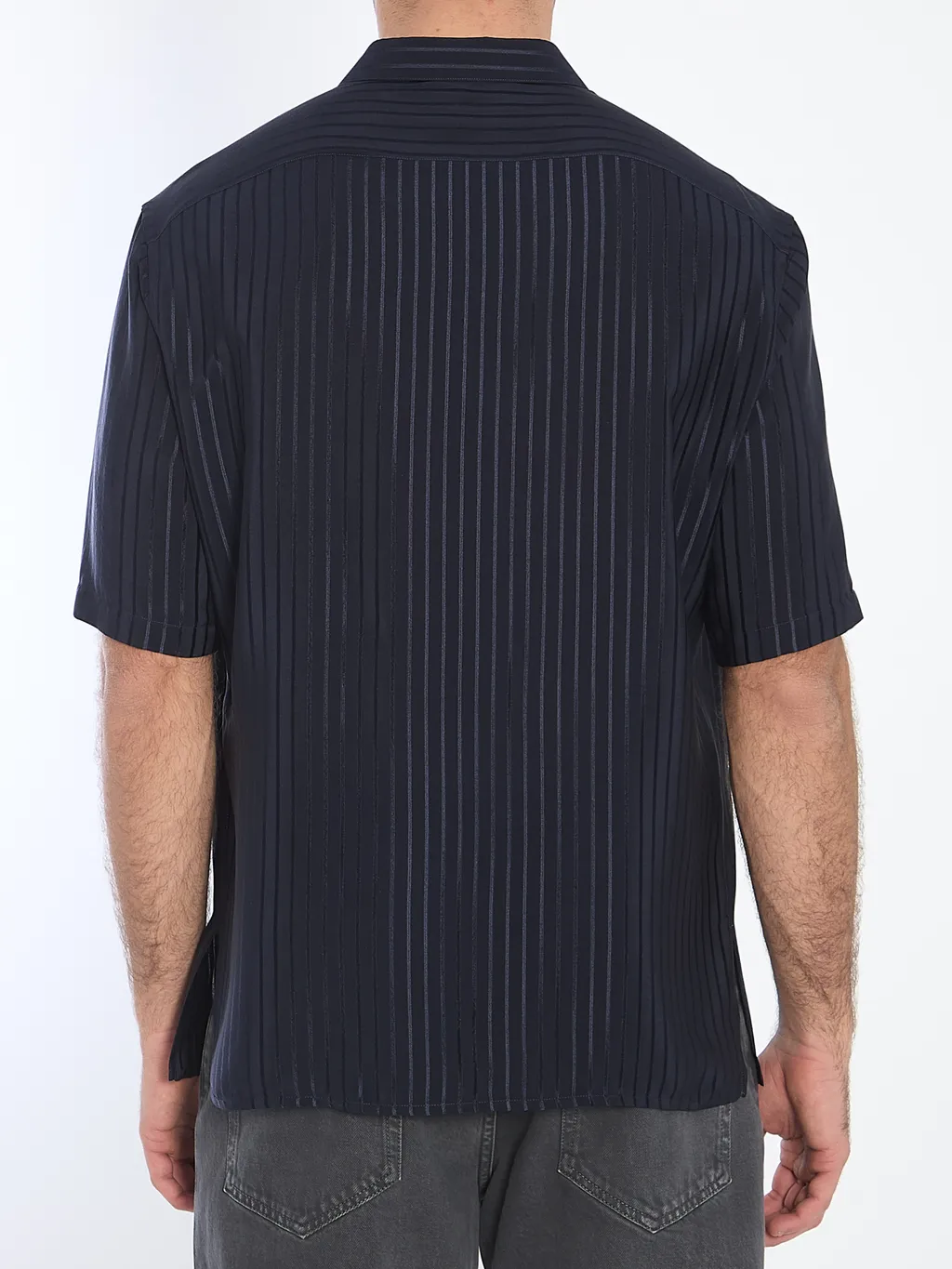 Saint Laurent Striped Button-Up Shirt