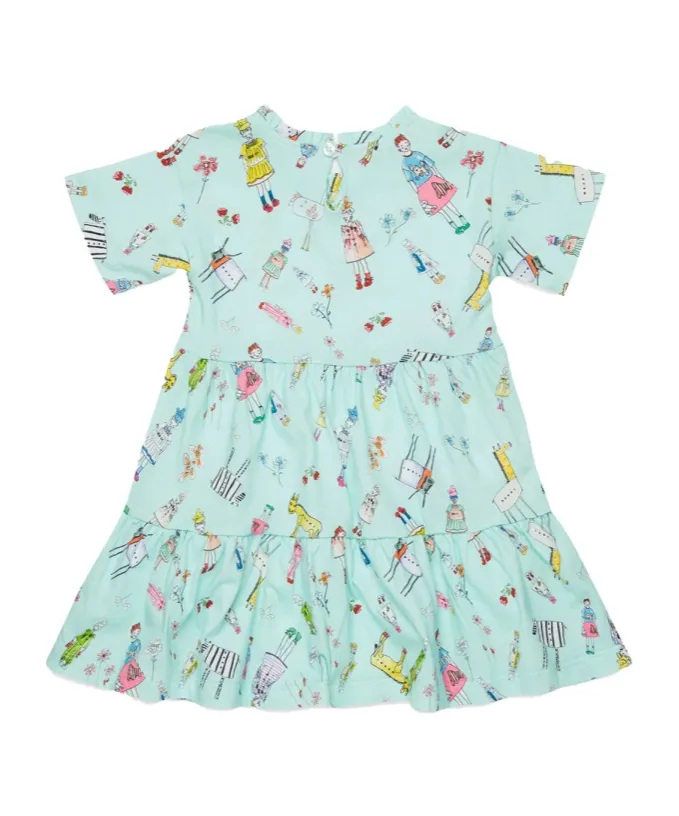 Rainbow Day Allover Jersey Dress